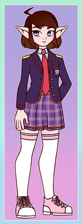 Juniper (No shading, fullbody)